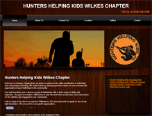 Tablet Screenshot of huntershelpingkidswilkes.com